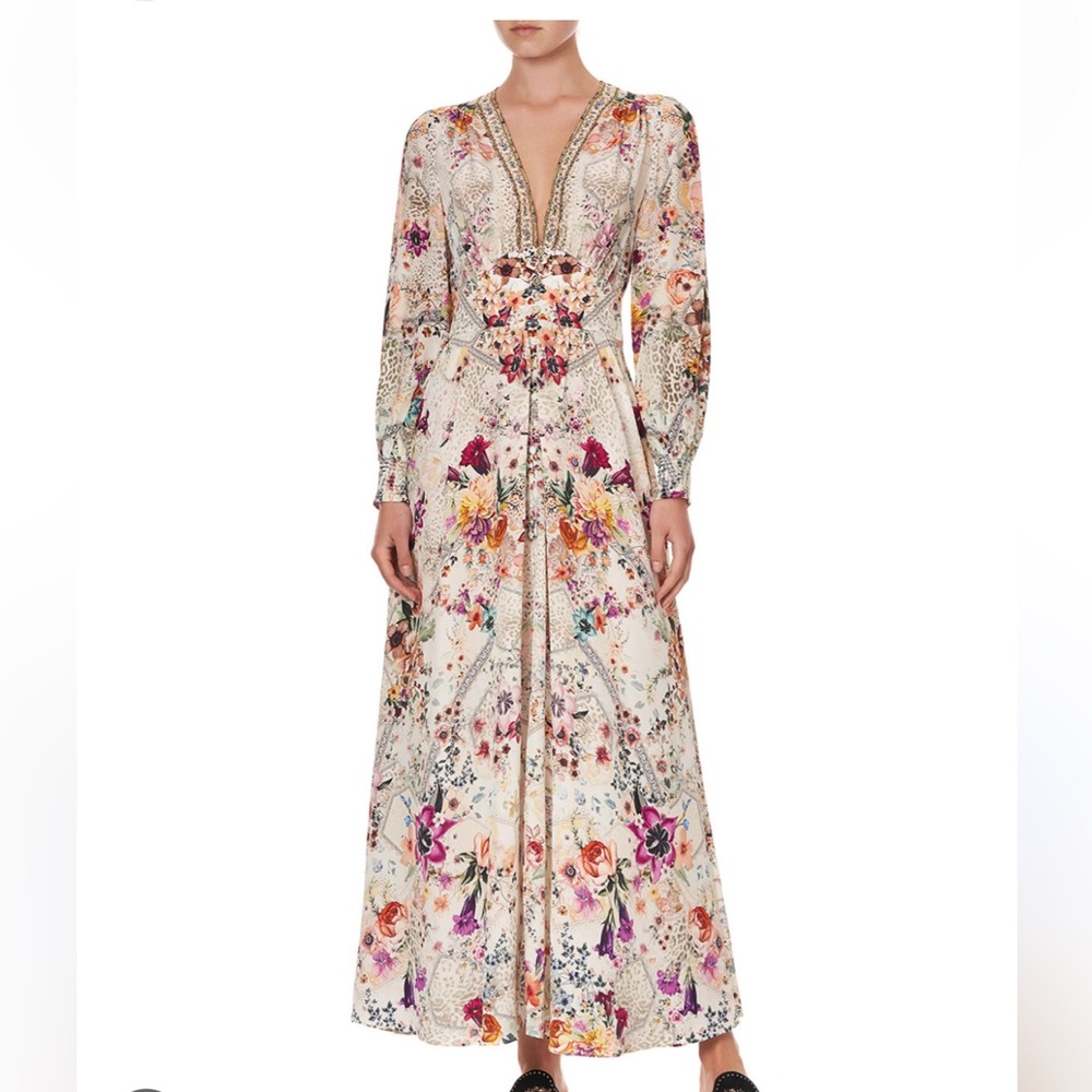 Camilla Runway Royale Shaped Waistband Floral Dress